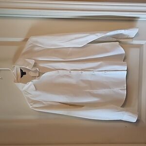Ladies GEORGE white Size 4-6 Button Down Blouse